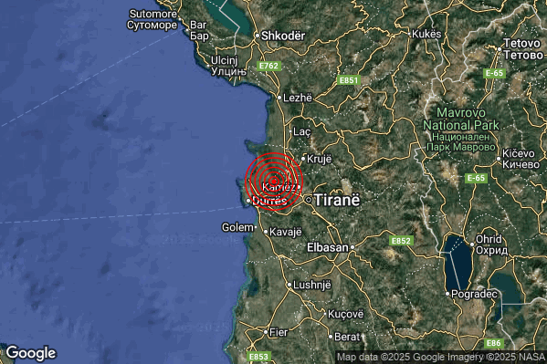 Terremoto 08:59:49 M4.0 epicentro “Costa Albanese settentrionale (ALBANIA)” Terremoto 08:59:49 M4.0 epicentro “Costa Albanese settentrionale (ALBANIA)”