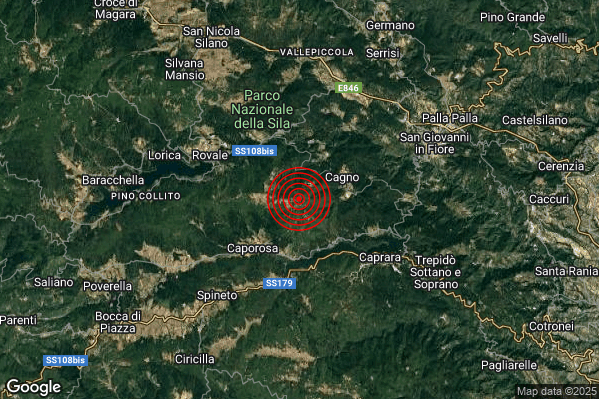 Terremoto 13:13:50 M2.0 epicentro “9 km W San Giovanni in Fiore (CS)” Terremoto 13:13:50 M2.0 epicentro “9 km W San Giovanni in Fiore (CS)”