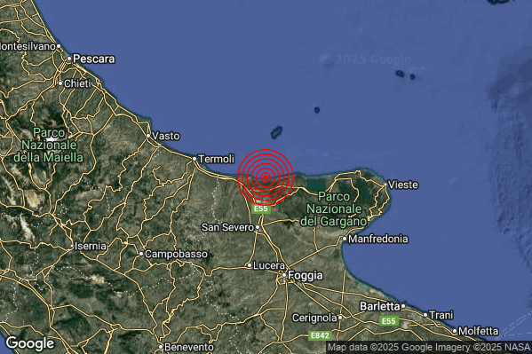 Terremoto 03:08:08 M2.0 epicentro “Costa Garganica (Foggia)” Terremoto 03:08:08 M2.0 epicentro “Costa Garganica (Foggia)”