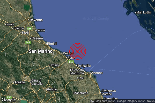 Terremoto 06:24:31 M2.2 epicentro “Costa Marchigiana Pesarese (Pesaro-Urbino)” Terremoto 06:24:31 M2.2 epicentro “Costa Marchigiana Pesarese (Pesaro-Urbino)”
