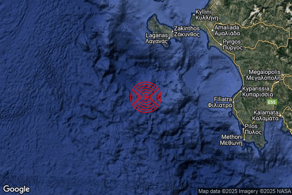 Terremoto 18:24:05 M4.7 epicentro “Mar Ionio Meridionale (MARE)” Terremoto 18:24:05 M4.7 epicentro “Mar Ionio Meridionale (MARE)”