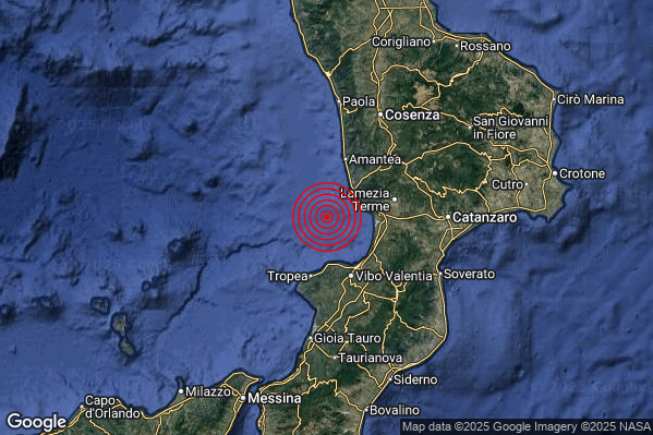 Terremoto 19:21:19 M2.1 epicentro “Costa Calabra sud-occidentale (Catanzaro Vibo Valentia Reggio di Calabria)” Terremoto 19:21:19 M2.1 epicentro “Costa Calabra sud-occidentale (Catanzaro Vibo Valentia Reggio di Calabria)”