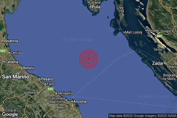 Terremoto 19:02:21 M2.8 epicentro “Adriatico Settentrionale (MARE)” Terremoto 19:02:21 M2.8 epicentro “Adriatico Settentrionale (MARE)”