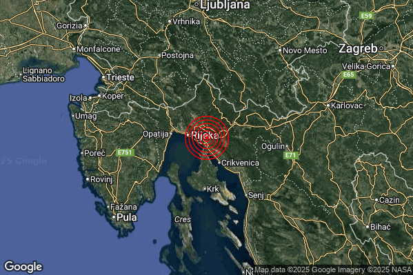 Terremoto 12:20:47 M2.2 epicentro “Costa Croata Settentrionale (CROAZIA)” Terremoto 12:20:47 M2.2 epicentro “Costa Croata Settentrionale (CROAZIA)”