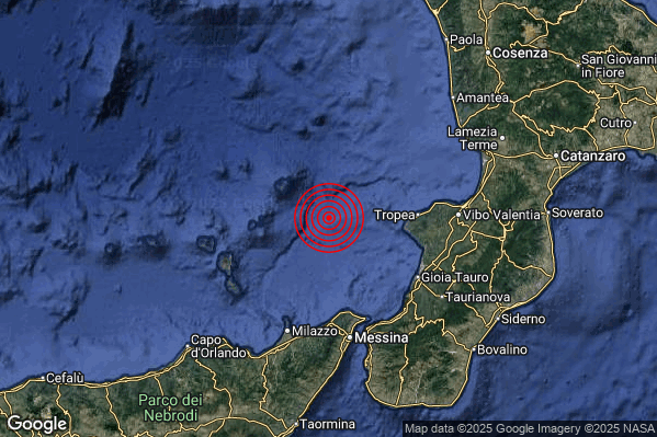 Terremoto 09:05:54 M2.1 epicentro “Tirreno Meridionale (MARE)” Terremoto 09:05:54 M2.1 epicentro “Tirreno Meridionale (MARE)”