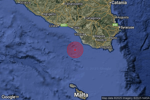 Terremoto 00:19:31 M2.3 epicentro “Costa Ragusana (Ragusa)” Terremoto 00:19:31 M2.3 epicentro “Costa Ragusana (Ragusa)”