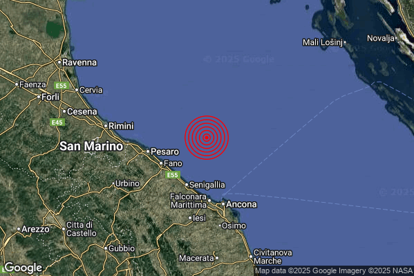 Terremoto 05:28:04 M2.2 epicentro “Costa Marchigiana Pesarese (Pesaro-Urbino)” Terremoto 05:28:04 M2.2 epicentro “Costa Marchigiana Pesarese (Pesaro-Urbino)”