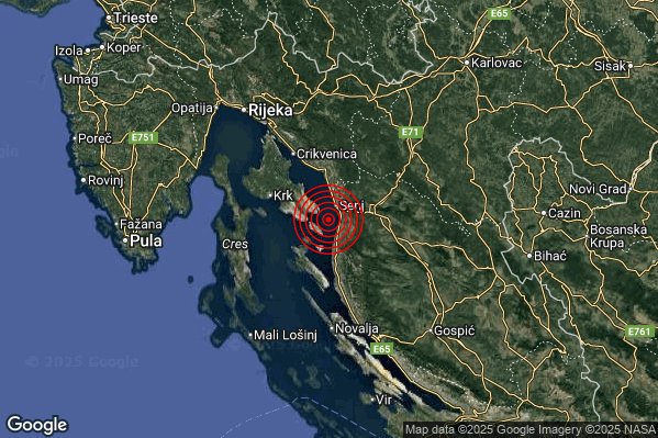 Terremoto 20:59:06 M2.7 epicentro “Costa Croata Settentrionale (CROAZIA)” Terremoto 20:59:06 M2.7 epicentro “Costa Croata Settentrionale (CROAZIA)”
