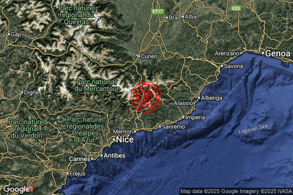 Terremoto 18:24:03 M3.1 epicentro “Confine Italia-Francia (FRANCIA)” Terremoto 18:24:03 M3.1 epicentro “Confine Italia-Francia (FRANCIA)”
