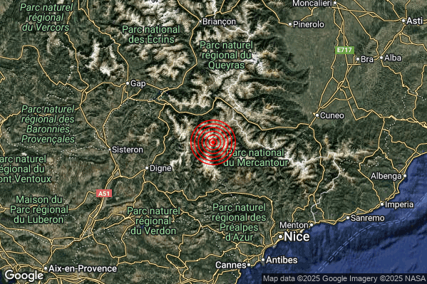Terremoto 14:51:34 M2.1 epicentro “Confine Italia-Francia (FRANCIA)” Terremoto 14:51:34 M2.1 epicentro “Confine Italia-Francia (FRANCIA)”