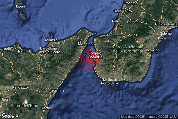 Terremoto 06:31:32 M2.6 epicentro “Stretto di Messina (Reggio di Calabria Messina)” Terremoto 06:31:32 M2.6 epicentro “Stretto di Messina (Reggio di Calabria Messina)”