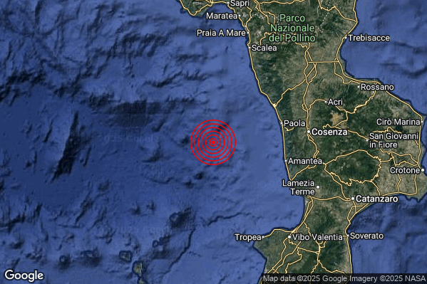 Terremoto 13:53:28 M3.5 epicentro “Tirreno Meridionale (MARE)” Terremoto 13:53:28 M3.5 epicentro “Tirreno Meridionale (MARE)”