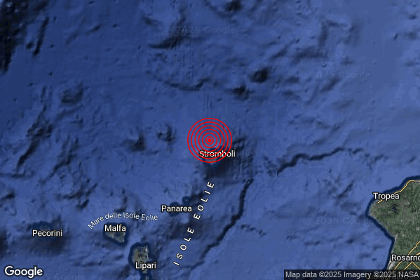 Terremoto 16:54:46 M2.9 epicentro “Isole Eolie (Messina)” Terremoto 16:54:46 M2.9 epicentro “Isole Eolie (Messina)”