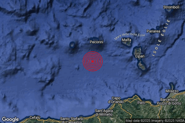 Terremoto 18:32:45 M2.7 epicentro “Isole Eolie (Messina)” Terremoto 18:32:45 M2.7 epicentro “Isole Eolie (Messina)”