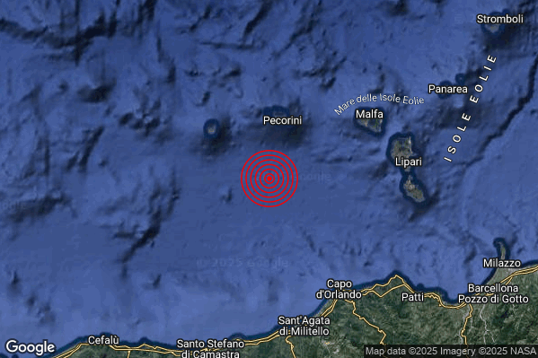Terremoto 20:57:02 M2.4 epicentro “Isole Eolie (Messina)” Terremoto 20:57:02 M2.4 epicentro “Isole Eolie (Messina)”