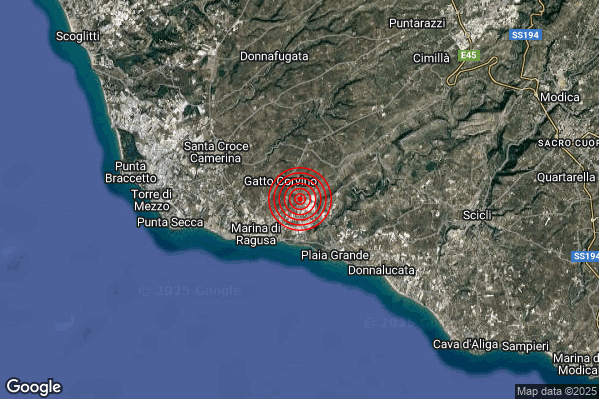 Terremoto 03:09:02 M2.4 epicentro “6 km SE Santa Croce Camerina (RG)” Terremoto 03:09:02 M2.4 epicentro “6 km SE Santa Croce Camerina (RG)”