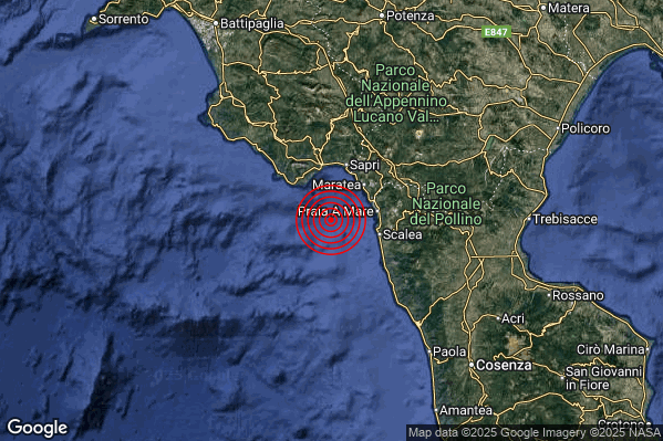 Terremoto 19:45:09 M2.6 epicentro “Golfo di Policastro (Salerno Potenza)” Terremoto 19:45:09 M2.6 epicentro “Golfo di Policastro (Salerno Potenza)”