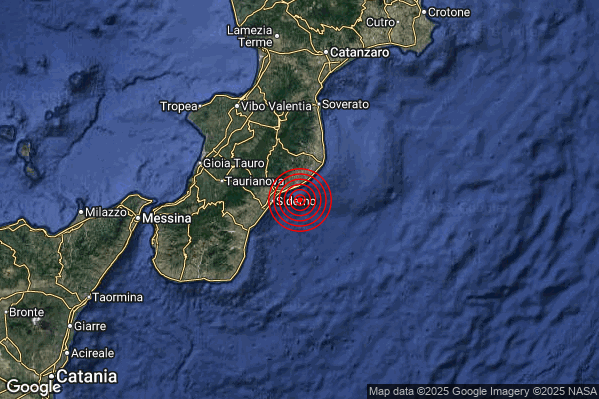 Terremoto 05:17:12 M2.0 epicentro “Costa Calabra sud-orientale (Reggio di Calabria)” Terremoto 05:17:12 M2.0 epicentro “Costa Calabra sud-orientale (Reggio di Calabria)”