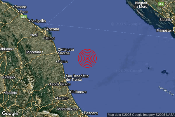 Terremoto 07:58:11 M2.0 epicentro “Adriatico Centrale (MARE)” Terremoto 07:58:11 M2.0 epicentro “Adriatico Centrale (MARE)”