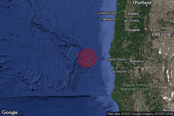 Terremoto 06:08:06 M5.8 epicentro “Off coast of Oregon United States [Sea: United States]”