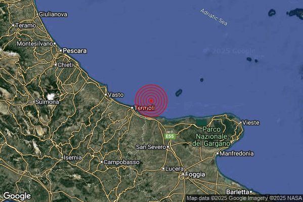 Terremoto 00:36:14 M2.0 epicentro “Costa Garganica (Foggia)” Terremoto 00:36:14 M2.0 epicentro “Costa Garganica (Foggia)”