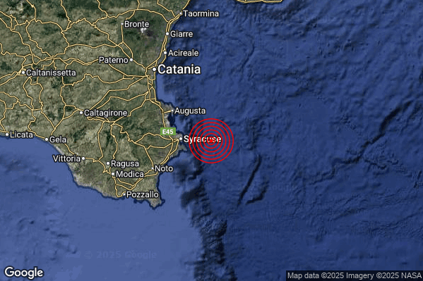 Terremoto 05:50:22 M2.9 epicentro “Costa Siracusana (Siracusa)” Terremoto 05:50:22 M2.9 epicentro “Costa Siracusana (Siracusa)”