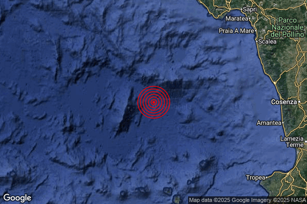 Terremoto 05:47:19 M2.6 epicentro “Tirreno Meridionale (MARE)” Terremoto 05:47:19 M2.6 epicentro “Tirreno Meridionale (MARE)”