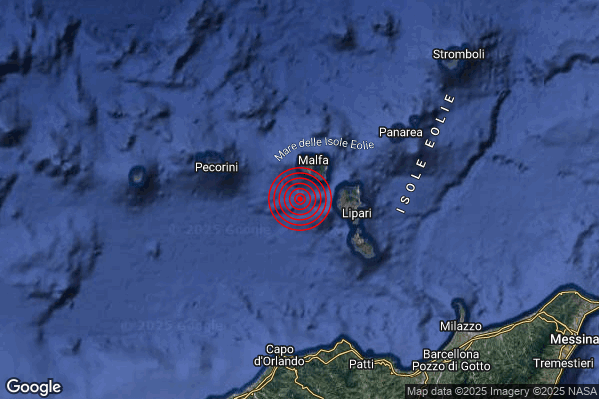 Terremoto 05:50:43 M2.0 epicentro “Isole Eolie (Messina)” Terremoto 05:50:43 M2.0 epicentro “Isole Eolie (Messina)”
