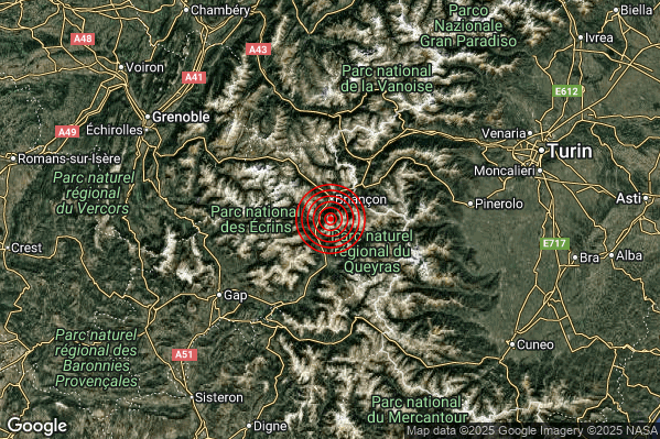 Terremoto 07:48:08 M2.2 epicentro “Confine Italia-Francia (FRANCIA)”