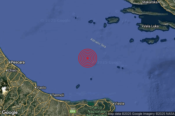 Terremoto 07:11:03 M2.3 epicentro “Adriatico Centrale (MARE)” Terremoto 07:11:03 M2.3 epicentro “Adriatico Centrale (MARE)”
