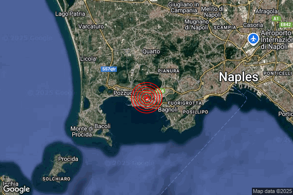 Terremoto 17:01:55 M2.5 epicentro “Campi Flegrei” Terremoto 17:01:55 M2.5 epicentro “Campi Flegrei”