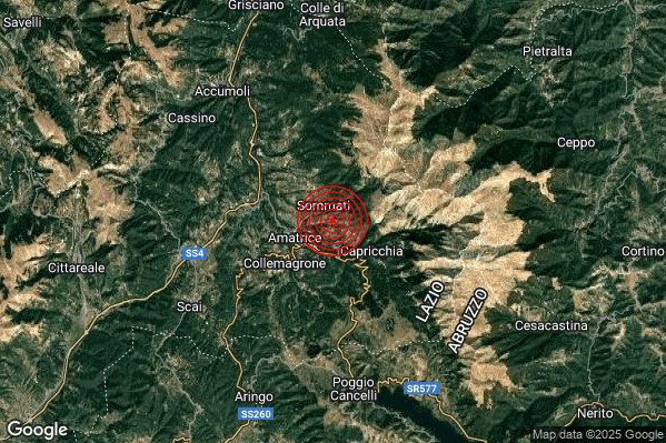 Terremoto 01:03:42 M2.4 epicentro “2 km E Amatrice (RI)” Terremoto 01:03:42 M2.4 epicentro “2 km E Amatrice (RI)”