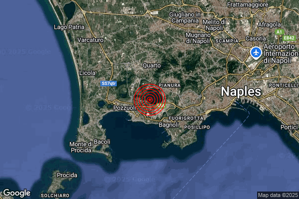 Terremoto 04:47:51 M2.5 epicentro “Campi Flegrei” Terremoto 04:47:51 M2.5 epicentro “Campi Flegrei”