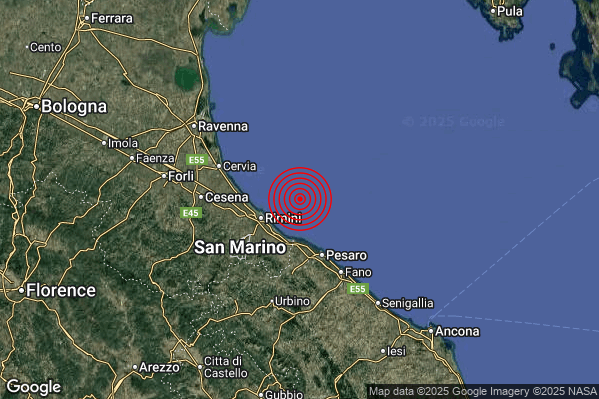Terremoto 08:55:52 M2.3 epicentro “Costa Romagnola meridionale (Rimini Forli-Cesena)” Terremoto 08:55:52 M2.3 epicentro “Costa Romagnola meridionale (Rimini Forli-Cesena)”