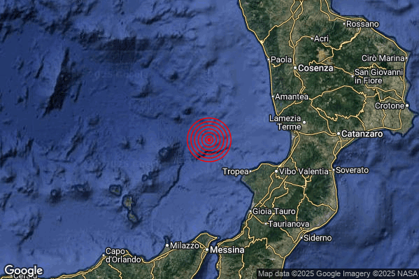 Terremoto 14:47:36 M2.3 epicentro “Tirreno Meridionale (MARE)” Terremoto 14:47:36 M2.3 epicentro “Tirreno Meridionale (MARE)”