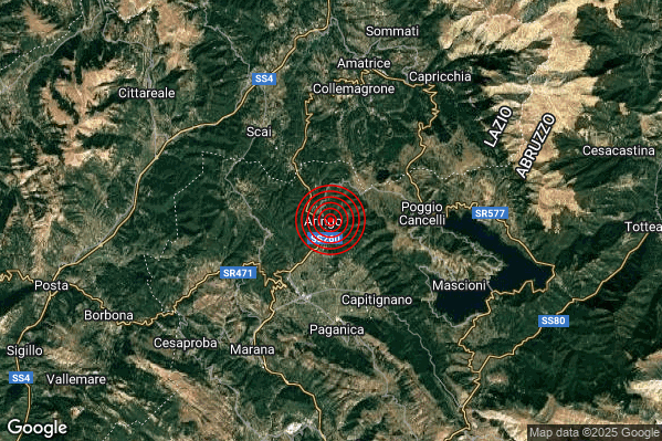 Terremoto 03:24:46 M2.0 epicentro “4 km NE Montereale (AQ)” Terremoto 03:24:46 M2.0 epicentro “4 km NE Montereale (AQ)”