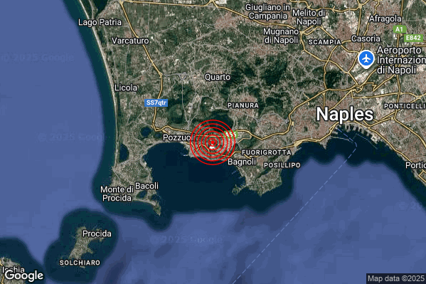 Terremoto 00:51:49 M3.1 epicentro “Campi Flegrei” Terremoto 00:51:49 M3.1 epicentro “Campi Flegrei”