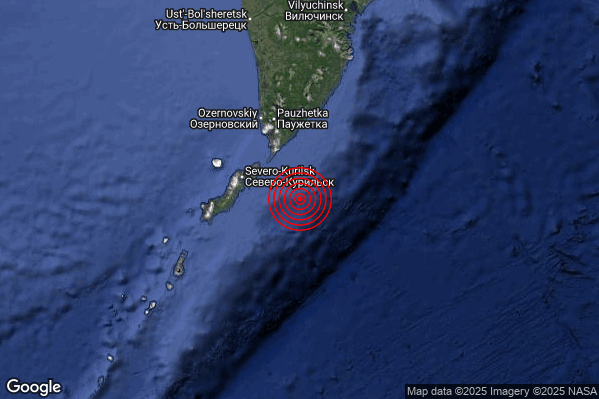Terremoto 08:06:24 M5.8 epicentro “Kuril Islands Russia [Sea: Russia]”