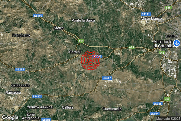Terremoto 08:31:39 M2.0 epicentro “12 km SW Motta Sant’Anastasia (CT)” Terremoto 08:31:39 M2.0 epicentro “12 km SW Motta Sant’Anastasia (CT)”