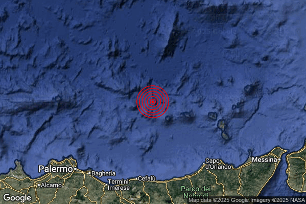 Terremoto 17:14:15 M2.1 epicentro “Tirreno Meridionale (MARE)” Terremoto 17:14:15 M2.1 epicentro “Tirreno Meridionale (MARE)”