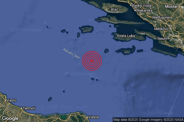 Terremoto 02:15:16 M2.5 epicentro “Adriatico Centrale (MARE)” Terremoto 02:15:16 M2.5 epicentro “Adriatico Centrale (MARE)”