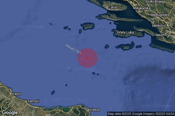 Terremoto 20:56:08 M2.4 epicentro “Adriatico Centrale (MARE)”