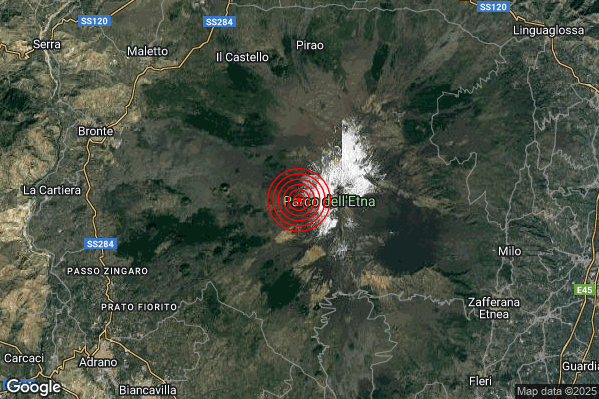 Terremoto 00:31:48 M2.1 epicentro “13 km SE Maletto (CT)” Terremoto 00:31:48 M2.1 epicentro “13 km SE Maletto (CT)”