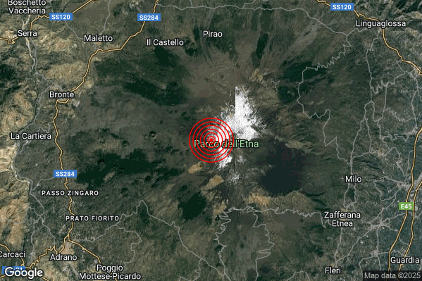 Terremoto 03:09:43 M2.5 epicentro “13 km W Milo (CT)”