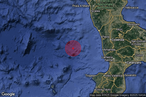 Terremoto 18:13:31 M2.7 epicentro “Tirreno Meridionale (MARE)”