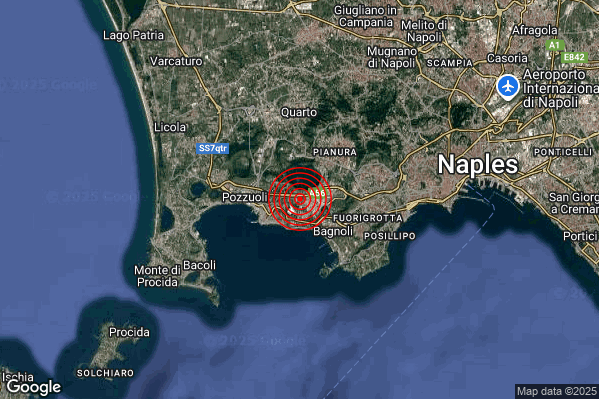 Terremoto 06:11:44 M2.2 epicentro “Campi Flegrei”