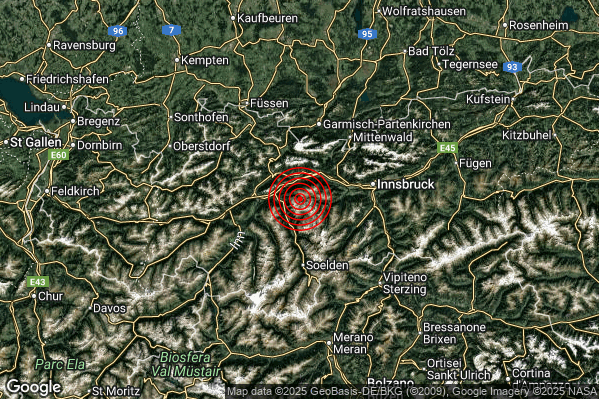 Terremoto 17:02:53 M2.0 epicentro “Confine Austria-Germania (AUSTRIA GERMANIA)”