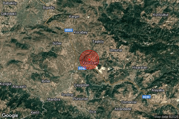 Terremoto 19:20:54 M4.5 epicentro “Turkey”