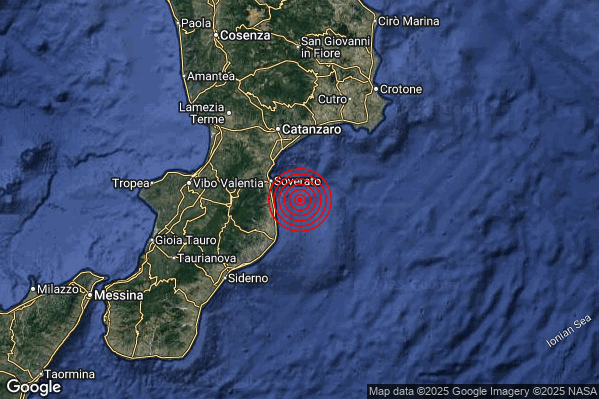 Terremoto 06:49:30 M2.2 epicentro “Costa Ionica Catanzarese (Catanzaro)” Terremoto 06:49:30 M2.2 epicentro “Costa Ionica Catanzarese (Catanzaro)”