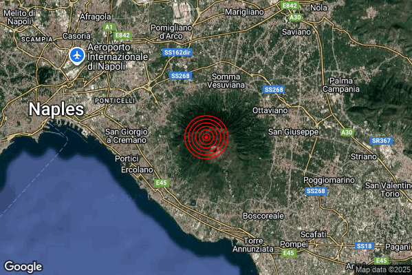 Terremoto 04:31:22 M2.3 epicentro “Vesuvio”